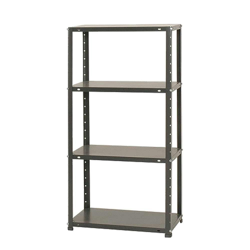 送料無料】キタジマ スチールラック DKラック ダークグレー 4段 DK-463