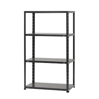 キタジマ スチールラック DKラック ダークグレー 4段 DK-474 幅71×奥行41×120cm【別送品】