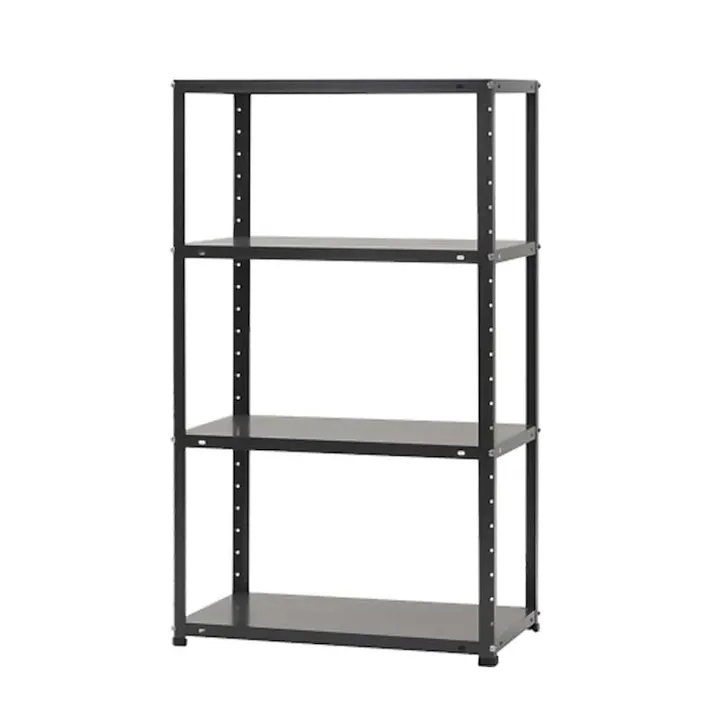 キタジマ スチールラック DKラック ダークグレー 4段 DK-474 幅71×奥行41×120cm【別送品】