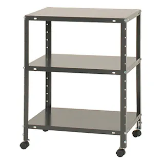 キタジマ スチールラック 3段 キャスター付 ダークグレー DKLK-2640 幅60×奥行40×高さ81cm