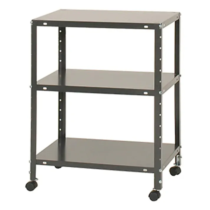 キタジマ スチールラック 3段 キャスター付 ダークグレー DKLK-2640 幅60×奥行40×高さ81cm