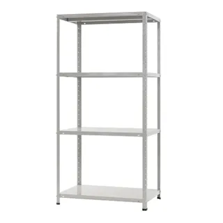 【送料無料】キタジマ スチールラック KTラック ホワイトグレー 4段 KT150 幅89×奥行61×高さ180cm 5型【別送品】