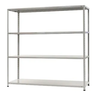 【送料無料】キタジマ スチールラック KTラック ホワイトグレー 4段 KT150 幅181×奥行61×高さ180cm 8型【別送品】