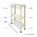 軽中量ラック 200KG 連結 幅1500×奥行き450×高さ1800mm 4段 【別送品】