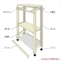 軽中量ラック 200KG 単体 幅1200×奥行き600×高さ1200mm 4段 【別送品】