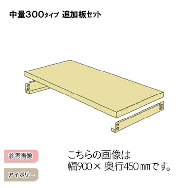 中量ラック 300KG 追加板セット 幅1200×奥行き900【別送品】