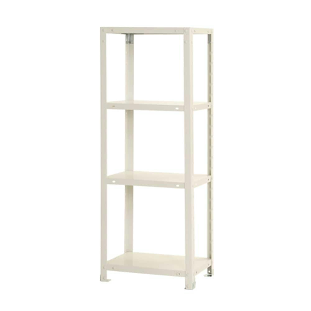 スチールラック　ホワイトボード付き 送料無料】キタジマ スチールラック スマートラック ホワイト NSTR424