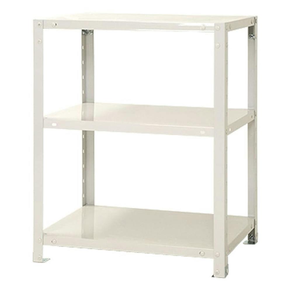 【未開封】ニューハッピーラック スチールラック スマートラック NSTR236 ホワイト 3段【別送品