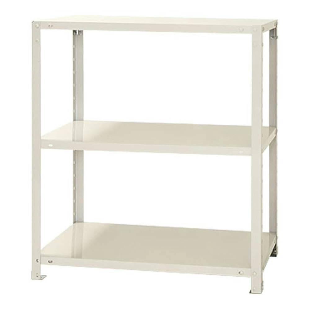 【Hiro】 ERECTA スチールラック 3段 ホワイト スチールラック スマートラック NSTR354 ホワイト 3段【別送品