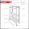 【送料無料】キタジマ 軽中量 100kg 単体3段 幅180cm 奥行60cm 高さ75cm【別送品】