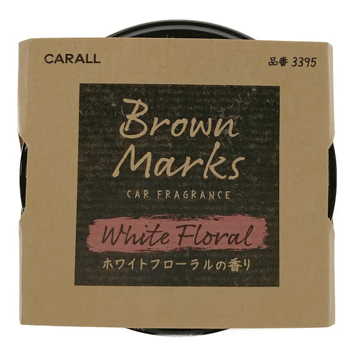 オカモト カーオール CARALL ブラウンマークス ゲル ホワイトフローラル 3395