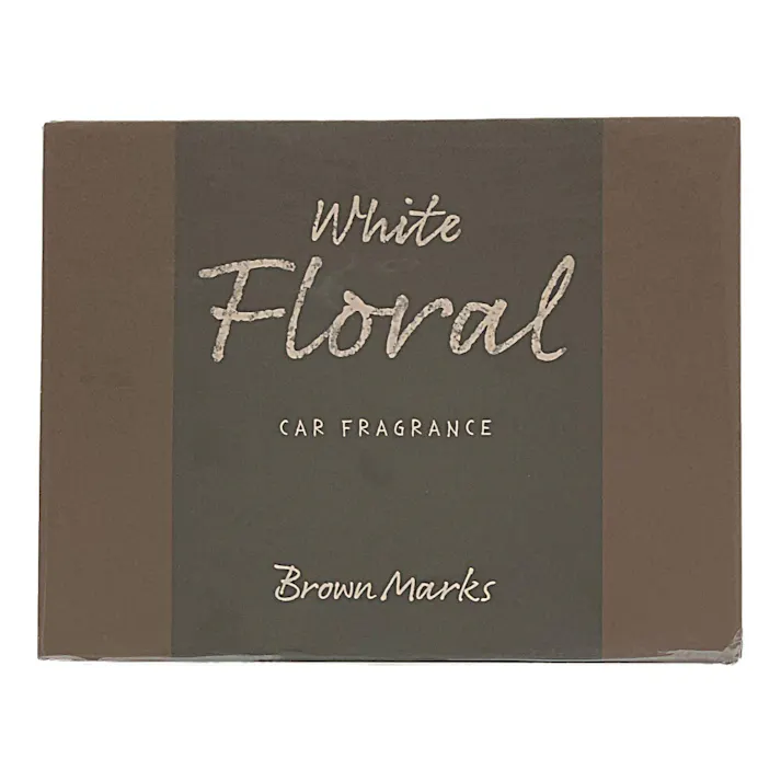 オカモト カーオール CARALL ブラウンマークス シート下 ホワイトフローラル 3398