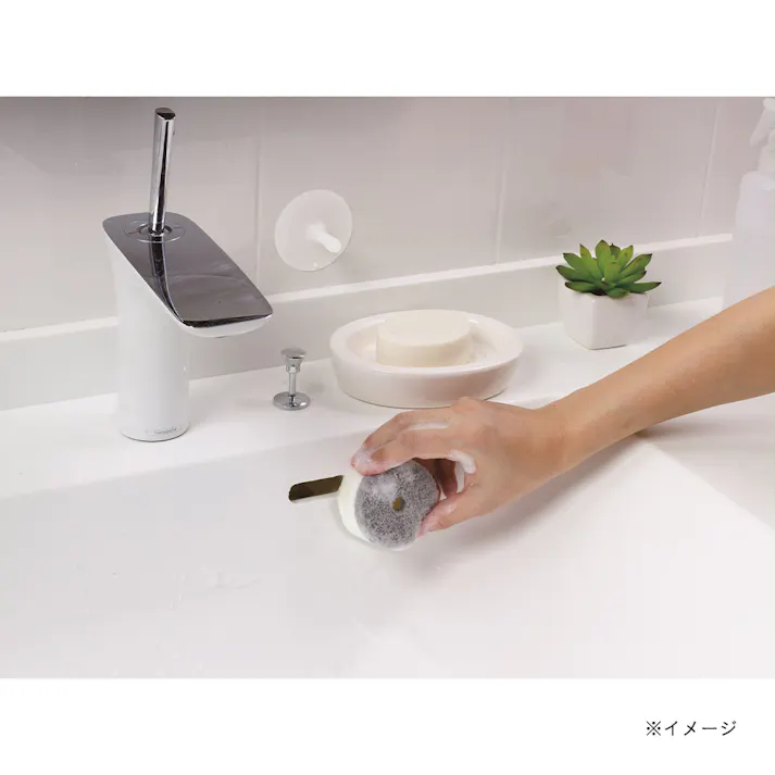 洗面スポンジPOCO リフィル 2個入 グレー
