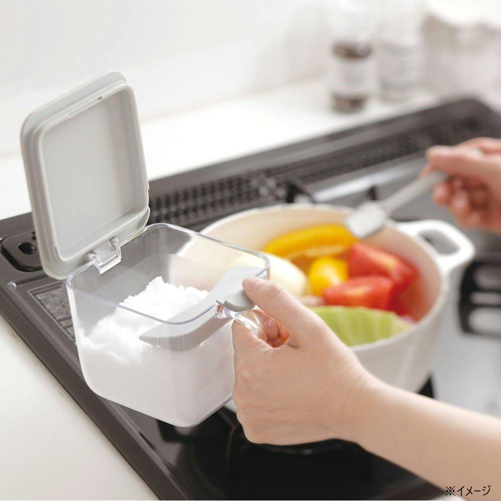 調味料ポットワイド グレー | 保存容器 通販 | ホームセンターの