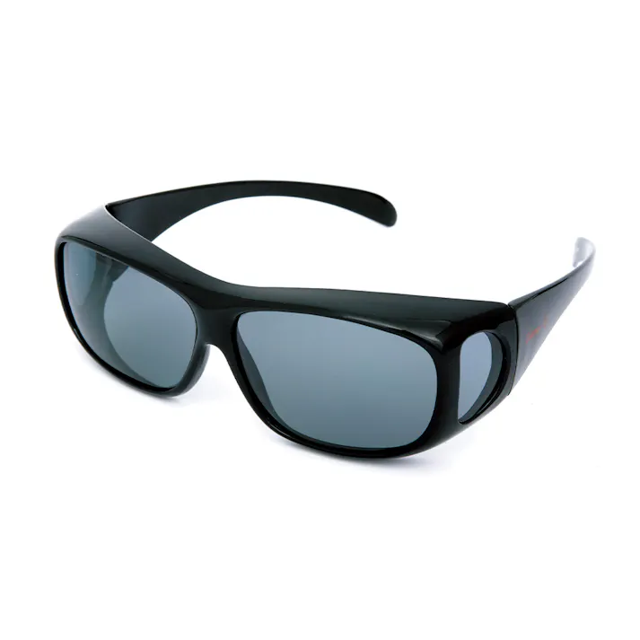 コールマン Coleman メガネの上から偏光サングラス オーバーグラス ブラック CO3012-1