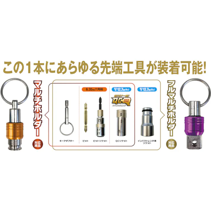 【CAINZ-DASH】イチネンアクセス ツール事業部 フルマルチホルダー バイオレット FMH-VI 13684【別送品】