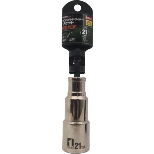 【CAINZ-DASH】イチネンアクセス　ツール事業部 インパクトドライバーソケット　２１ｍｍ　１２角　ＩＤ２１－１２Ｋ 19751【別送品】