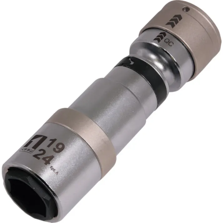 【CAINZ-DASH】イチネンアクセス ツール事業部 QCソケット ダブル 19/24 首振 6角 IM-4W1924IUN-6K 19855【別送品】