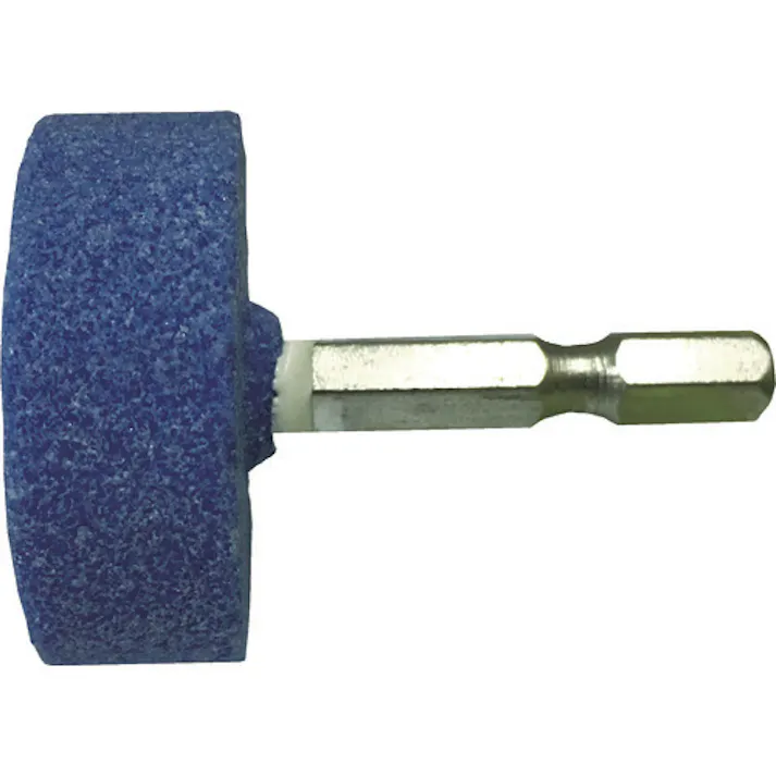 【CAINZ-DASH】イチネンアクセス ツール事業部 六角軸 軸付砥石 ステンレス用(WA) 平型 φ38×13mm 27843【別送品】