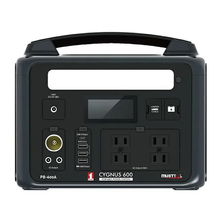 イチネンアクセス MUSTTOOL ポータブル電源 CYGNUS600 PB-600A 640Wh(販売終了)