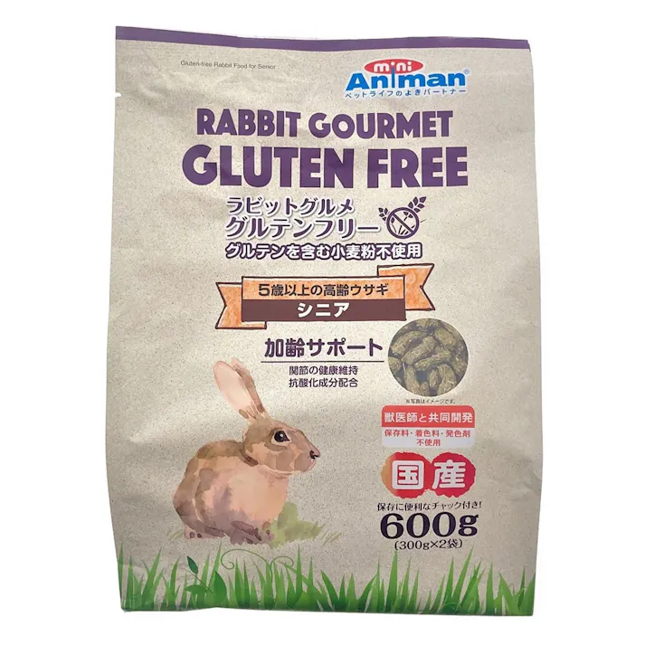 ラビットグルメ グルテンフリーシニア600g