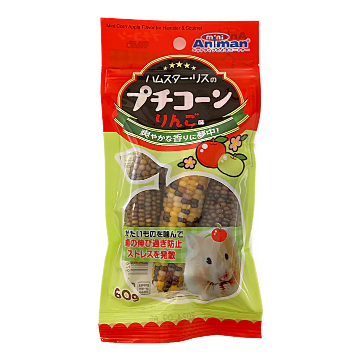 ドギーマンハヤシ ハムスターリスのプチコーン りんご味 60g