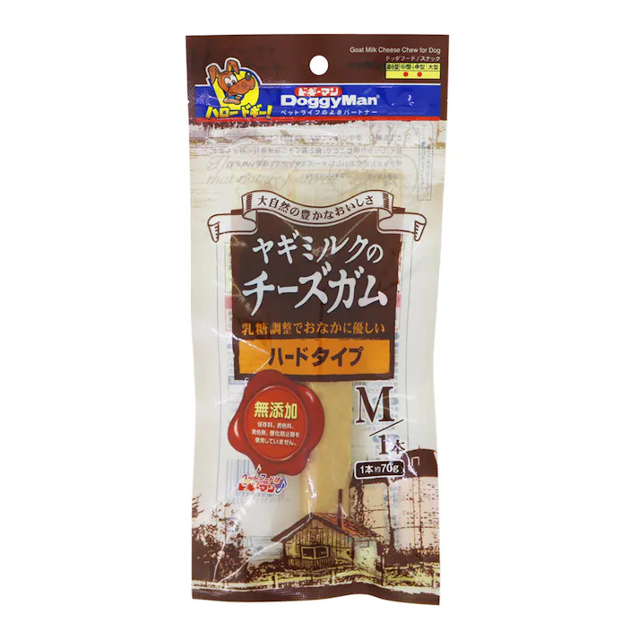 ドギーマン ヤギミルクのチーズガム ハードタイプ M 1本