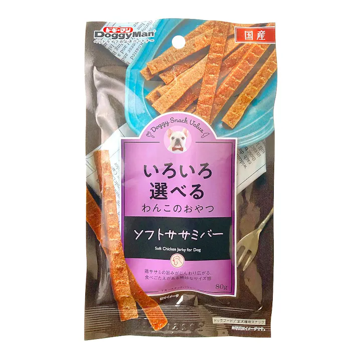 ドギーマンハヤシ ドギースナック バリュー ソフトササミバー 80g