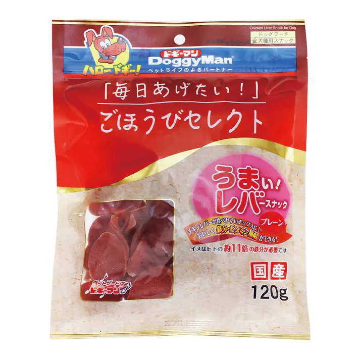 ごほうびセレクト うまい!レバースナック プレーン 120g