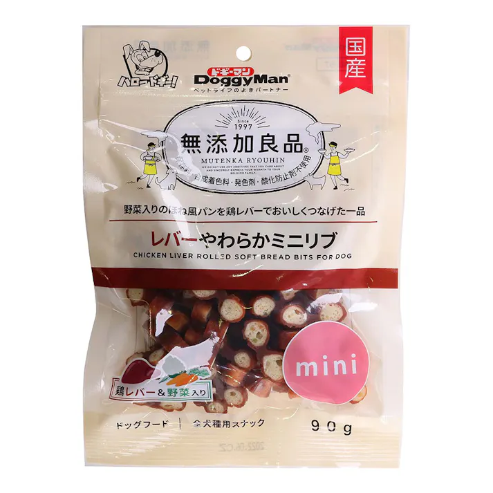 無添加良品 レバーやわらかミニリブ 90g