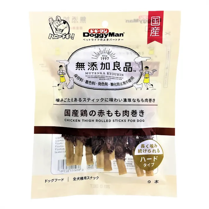 無添加良品 国産鶏の赤もも肉 巻き 9本