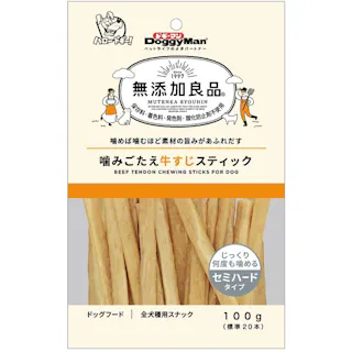 ドギーマン 無添加良品 噛みごたえ牛すじスティック 100g