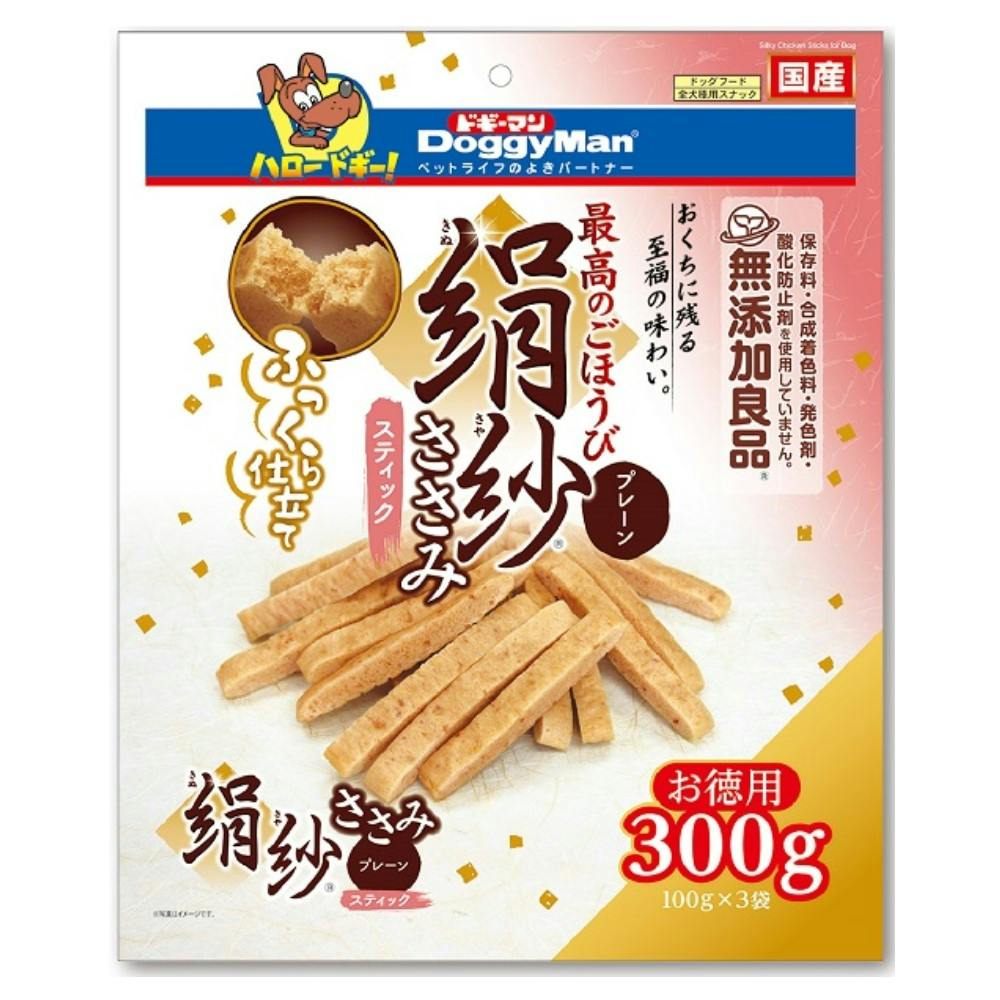 わん祭りポイント対象】絹紗 ささみ スティック プレーン 300g | ペット用品（犬） 通販 | ホームセンターのカインズ