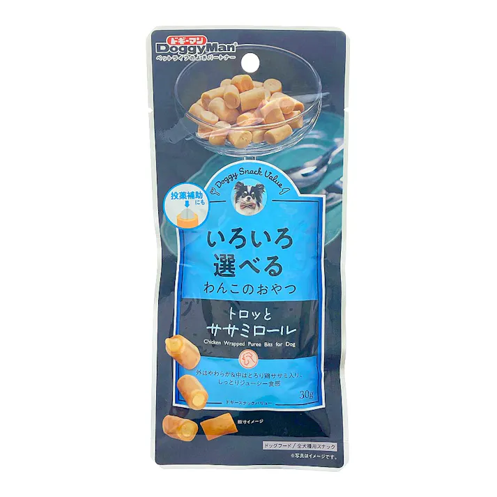 ドギーマンハヤシ ドギースナックバリュー トロッとササミロール30g