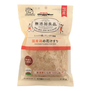 ドギーマン 無添加良品 国産鶏の花けずり 全犬種用スナック 20g