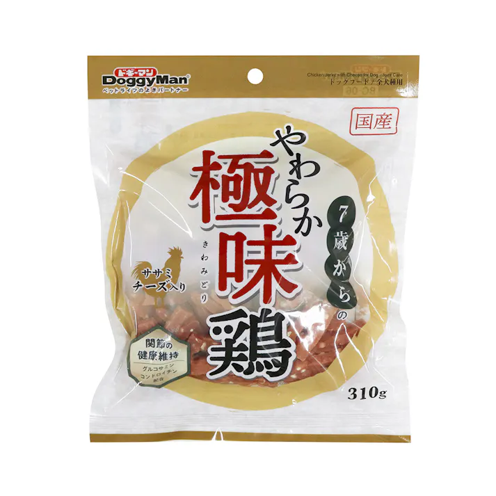 7歳からのやわらか極味鶏ササミチーズ入り 310g