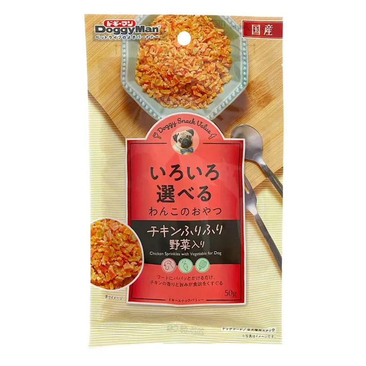 ドギーマンハヤシ ドギースナックバリュー チキンふりふり 野菜入り 50g