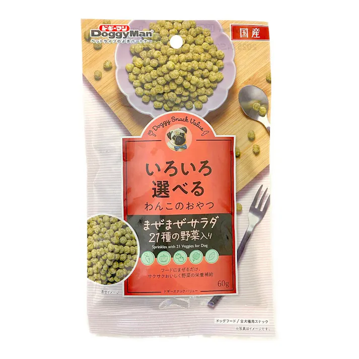 ドギーマンハヤシ ドギースナックバリュー まぜまぜサラダ 21種の野菜入り 60g