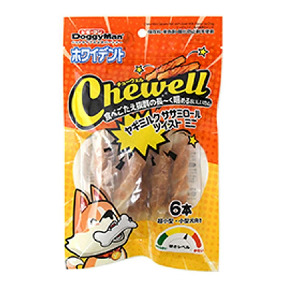 チューウェル ヤギミルクササミロール ツイスト ミニ 6本