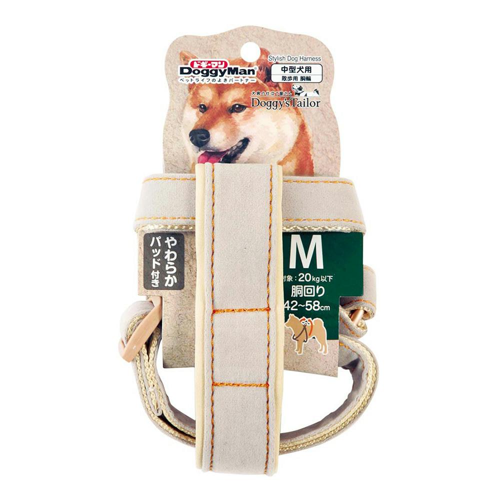 ドギーズテーラー ドックハーネスMスエードグレー ハーネス(犬用) ドギーズテーラー ドックハーネスMスエードグレー ハーネス(犬用)