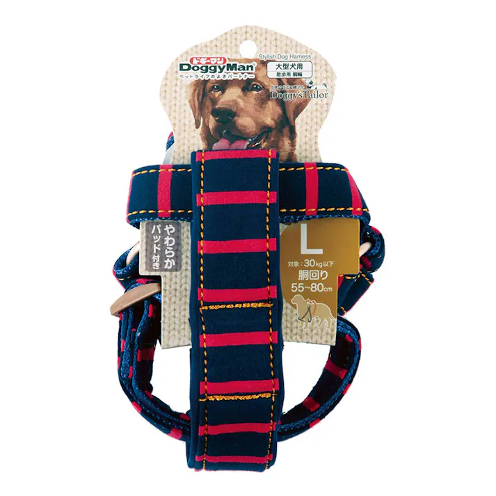 ドギーズテーラー ドックハーネスLニットネイビー