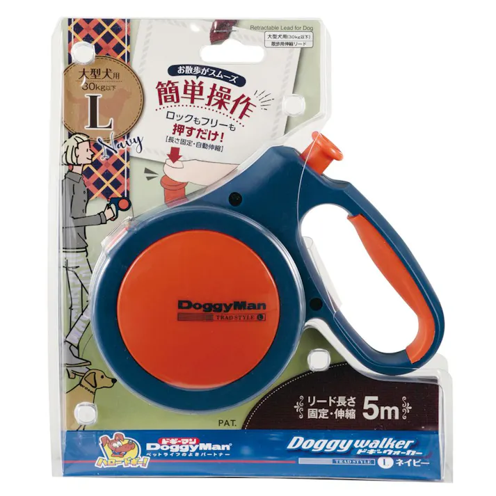 ドギーウォーカー トラッドスタイル L ネイビー