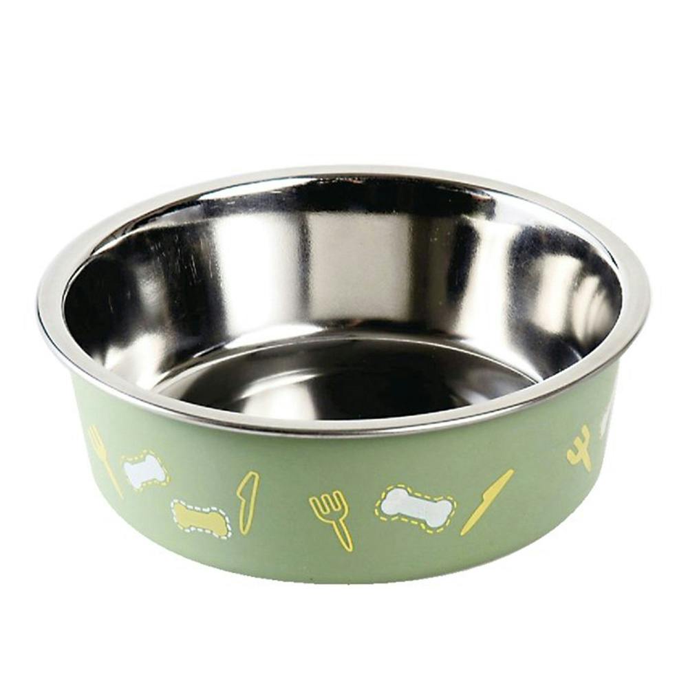 ステンレス食器ごはんにゃわん犬用 SS グリーン(販売終了