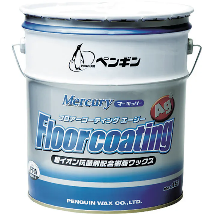 【CAINZ-DASH】ペンギンワックス 樹脂ワックス マーキュリー フロアーコーティングAg+ 18L 6509【別送品】