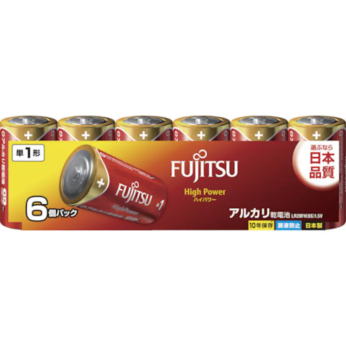 【CAINZ-DASH】FDK アルカリ単1(6個)HighPower LR20FH(6S)【別送品】