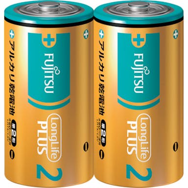 【CAINZ-DASH】ＦＤＫ アルカリ乾電池単２　Ｌｏｎｇ　Ｌｉｆｅ　Ｐｌｕｓ　２個パック LR14LP(2S)【別送品】