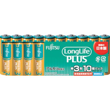 【CAINZ-DASH】ＦＤＫ アルカリ乾電池単３　Ｌｏｎｇ　Ｌｉｆｅ　Ｐｌｕｓ　１０個パック LR6LP(10S)【別送品】
