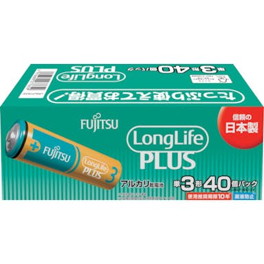 【CAINZ-DASH】ＦＤＫ アルカリ乾電池単３　Ｌｏｎｇ　Ｌｉｆｅ　Ｐｌｕｓ　４０個パック LR6LP(40S)【別送品】
