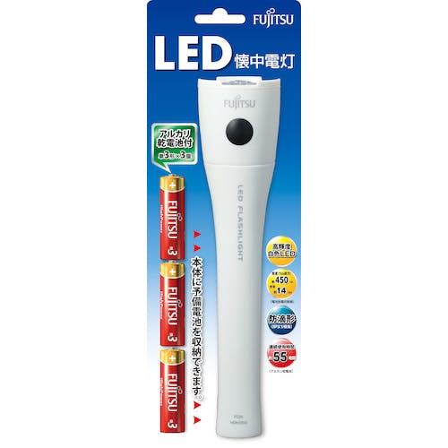 FDK LED懐中電灯 HGN3310FXI-W(B) LED懐中電灯(電池式) FDK LED懐中電灯 HGN3310FXI-W(B) LED懐中電灯(電池式)