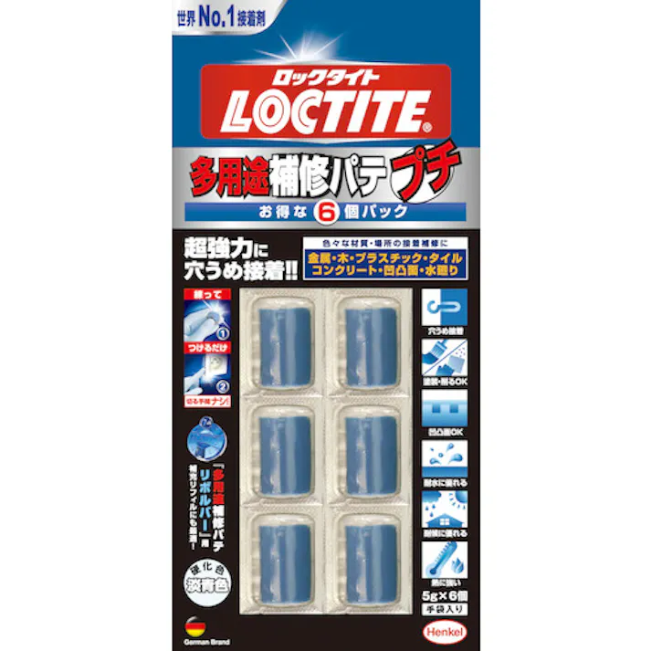 【CAINZ-DASH】ヘンケルジャパン 多用途補修パテプチ6個パック DEP-030【別送品】